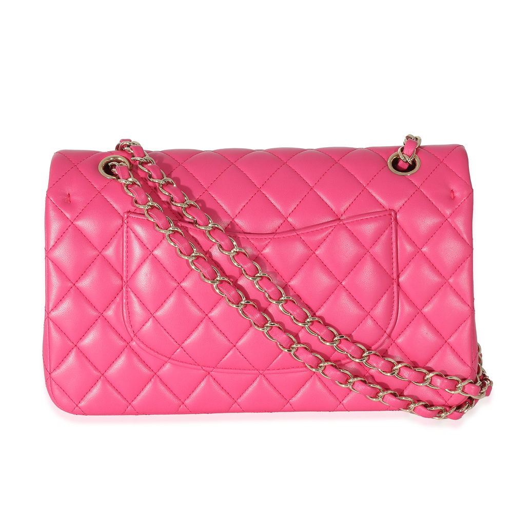 Chanel 16C Pink Quilted Lambskin Medium Classic Double Flap Bag - Picture 3 of 7